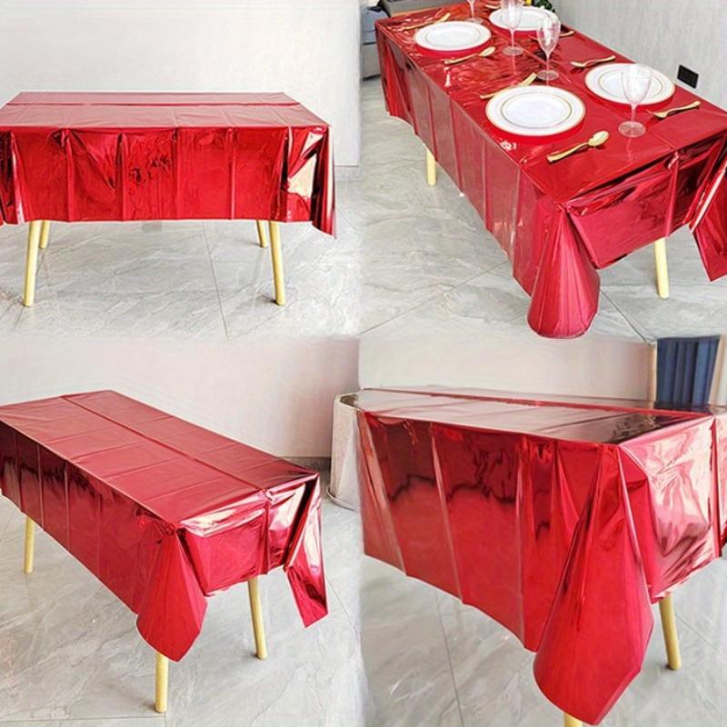 1 шт. алюминиевая пленка для вечеринки по случаю дня рождения одноразовая водонепроницаемая скатерть для реквизита для сцены