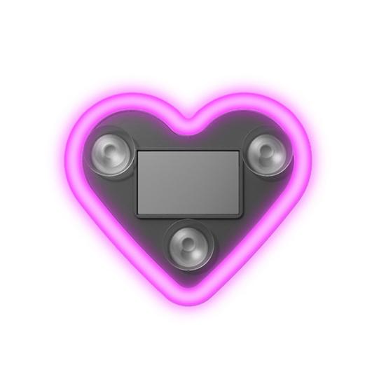 Yousheng Солнечный Неоновый Светильник в Форме Сердца для Окна Автомобиля Водонепроницаемый Светодиодный Светильник Настроения на Присоске Романтический Декор Атмосферы