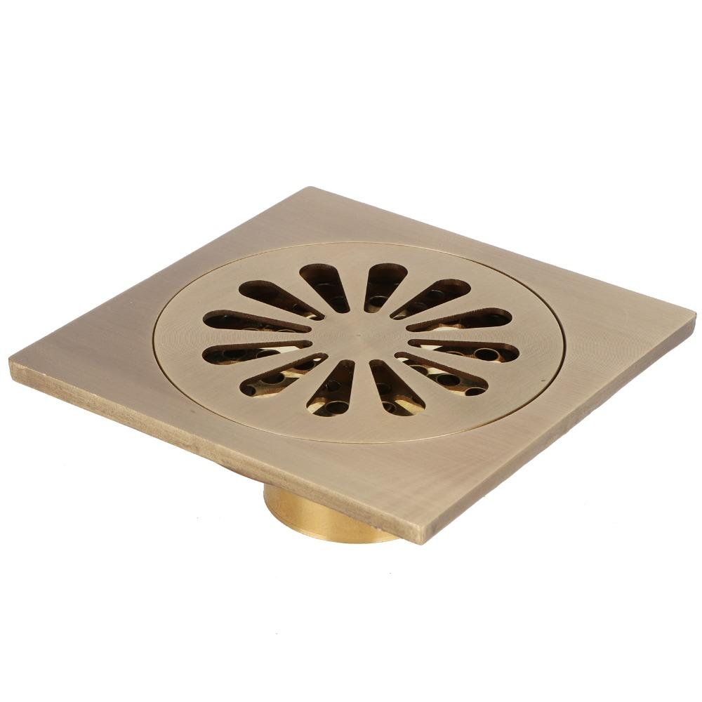 Copper Floor Drain Set Antique Floor Drain Easy Clean Shower Drain  Outdoor Shower