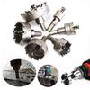 6pc HSS Hole Saw Set Carbide Tip TCT Drill Bit Hole Saw for Metal Alloy Stainless Steel Cutter ZPG