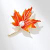 Корейский кленовый лист, маленькая свежая и универсальная атмосферная масляная брошь, брошь, ювелирные изделия, точечно