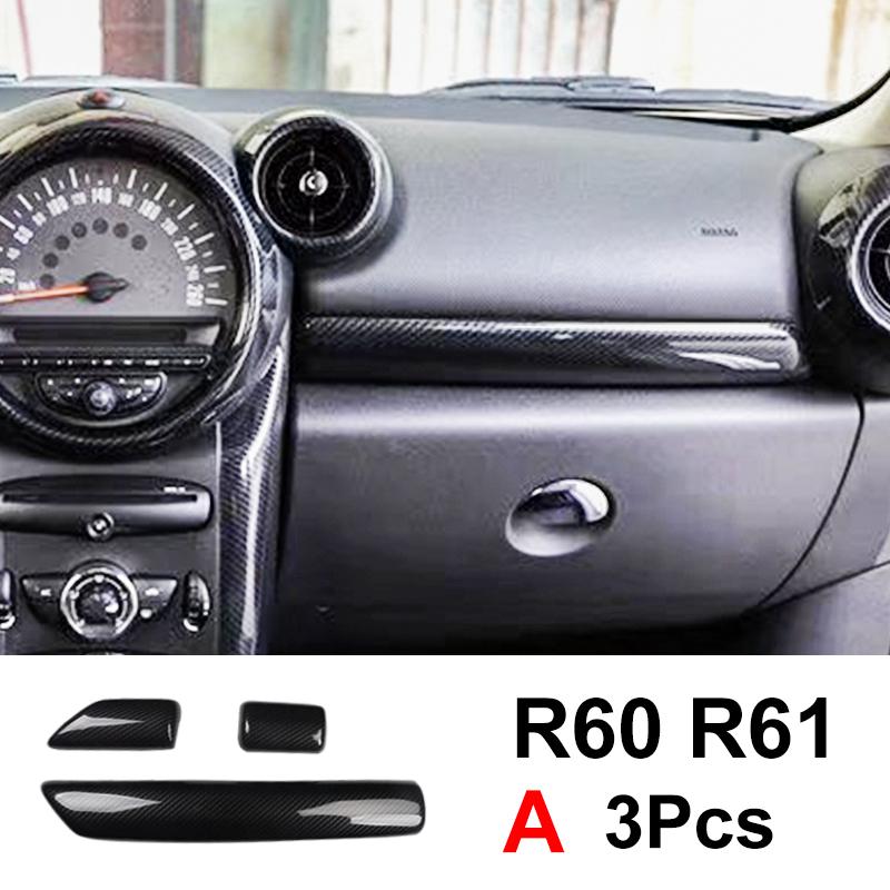 3 шт. для MINI ONE Cooper S JCW R60 Countryman R61, декоративная защитная полоса для приборной панели автомобиля, модификация интерьера