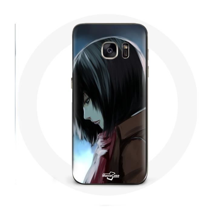 Case for Samsung Galaxy S7 Edge Mikasa Ackerman Attack On Titan Manga Anime