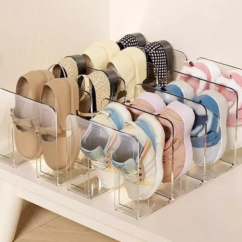 1 шт. Компактный вертикальный органайзер для обуви - Многоярусный, Легко собирается, Компактное хранение для домашнего шкафа в прихожей