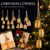 Christmas Metal Cow Bells Bells Vintage Christmas Bells Rustic Brass Bells Shabby Metal Hanging Cow Decoration For Door Garland Christmas Tree Wal