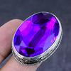 Pink Amethyst Gemstone 925 Steling Silver Jewelry Ring Size 9