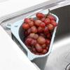 Multifunctional Corner Sink Drain Rack Shelf Suction Cup Sink Strainer Drain Basket Bowl Sponge Holder Kitchen Organizer Storage