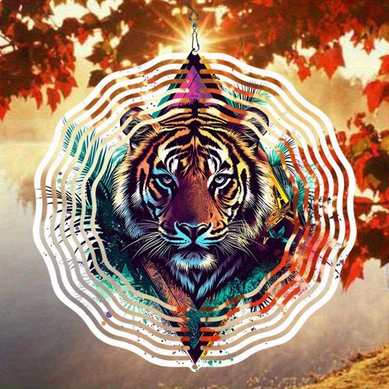 10-дюймовый подвесной ветряной спиннер с крючком на 360 градусов для декора балкона и сада, весенне-летнее уличное украшение