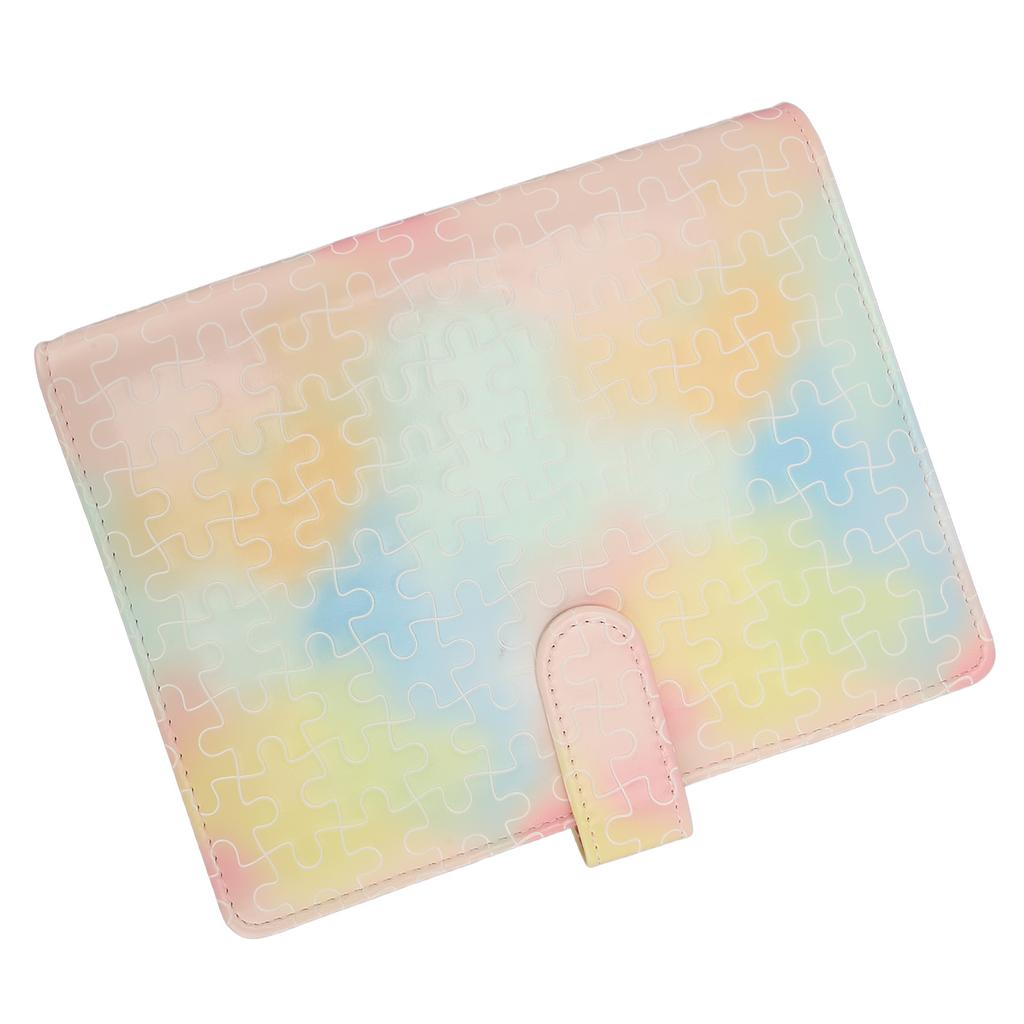 A5 Leather Notebook Binder Loose Leaf 6 Ring Binder Planner Notebook Cover with Magnetic Buckle