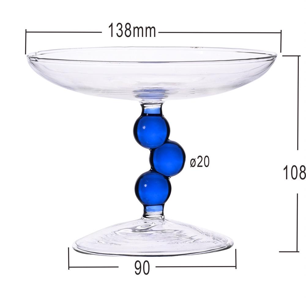 Европейская хрустальная стеклянная фруктовница - Декоративный современный центральный элемент и конфетница