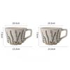 Coarse Pottery Hand-Painted Ceramic Milk Coffee Cup High Value Breakfast Cup High Value Retro