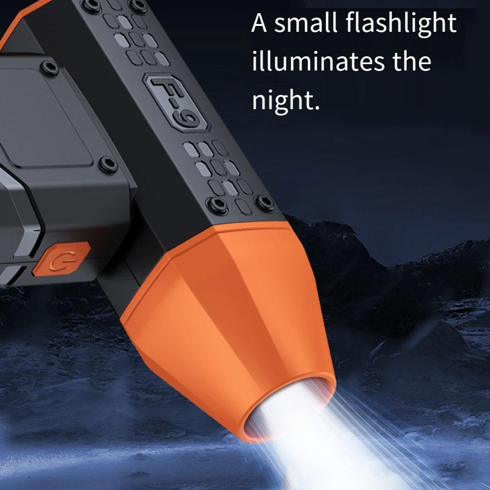 Mini Turbo Jet Fan 160000 RPM Digital Display Turbo Fan USB Rechargeable Brushless Motor Hair Dryer Powerful Blower With High Speed Duct Fan