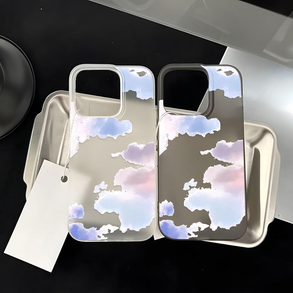 Чехлы для мобильных телефонов iPhone 11 13 15 Pro Max 12 14 Pro Max Чехол для iPhone 16 15 Plus 13 Pro 12 Mini 13 Mini Матовая текстура Нарисованные мультяшные цветы