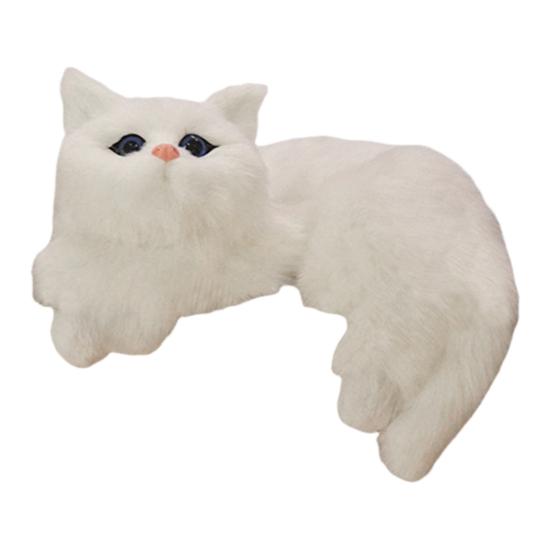 Декоративная фигурка пушистого котенка Yousheng, реалистичная модель котенка, подвесное украшение для дома, подставки под телевизор или полки.