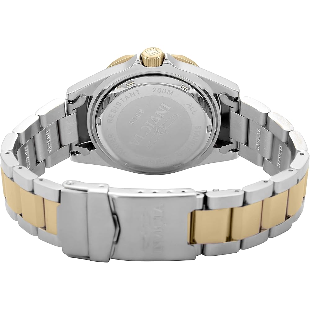 Мужские кварцевые часы Invicta Pro Diver, корпус 37,5 мм, сталь/золото, ремешок из нержавеющей стали, синий циферблат, модель 8935, Официально импортированы, серебристый [Параллельный им