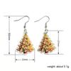 CAOSHI Newly Designed Christmas Pendant Earrings for Women Chic Cartoon Cookie Christmas Tree Design Delicate Gifts Accessories