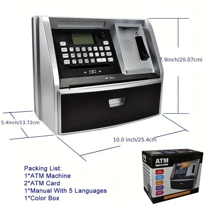 Банкомат-копилка, пароль, копилка, электронная детская копилка, голосовая копилка, игрушка, лучший подарок на день рождения, Рождество, для мальчиков и девочек