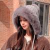 Hair Ball Lovely Winter New Knitted Wool Cap Three Ball Set Head Padded Warm Ear Protection Female Hat