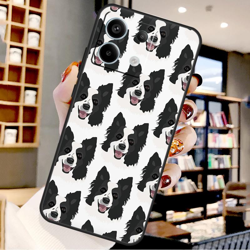 Собака Бордер-колли Для Xiaomi Redmi Note 14 Pro 12 11 9 10 13 15 Pro Plus Чехол Для Redmi 15 10C 12C 13C 14C 15C