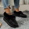 Fashion 2024 Fashion Solid Color Plush Warm and Comfortable Women's Shoes Thick-Soled Round-Toe Anti-Slip Wear-Resistant Snow Boots