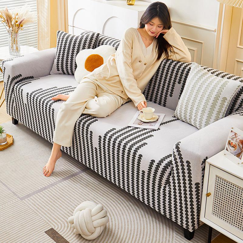 Зимний плюшевый чехол для дивана, цельный чехол для дивана, ткань, не царапающаяся, нескользящая подушка для дивана