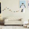 Cream Children's Sofa 70x45x30 Cm Faux Leather