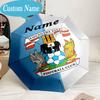 Custom Name Umbrella Coventry Football Club Crest Umbrella 8-Frame for Travel, Camping, Casual Lightweight Portable, Essential for Family Gifts