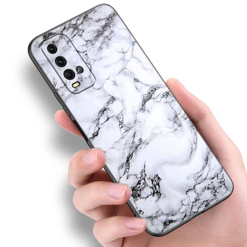 Винтажный цветной мраморный чехол для телефона Xiaomi Redmi Note 5 6 9T K20 K40 K50 Pro 7A 8A 9A 9C 9i 10A 10C A1 S2 Мягкий черный чехол из ТПУ