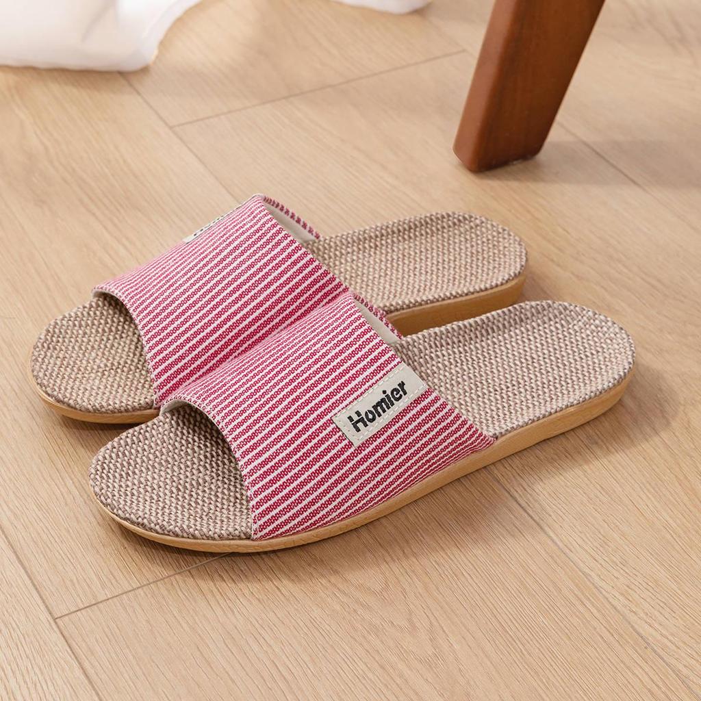 Unisex Cotton Linen Slippers for All Seasons: Spring, Summer, Autumn, Winter
