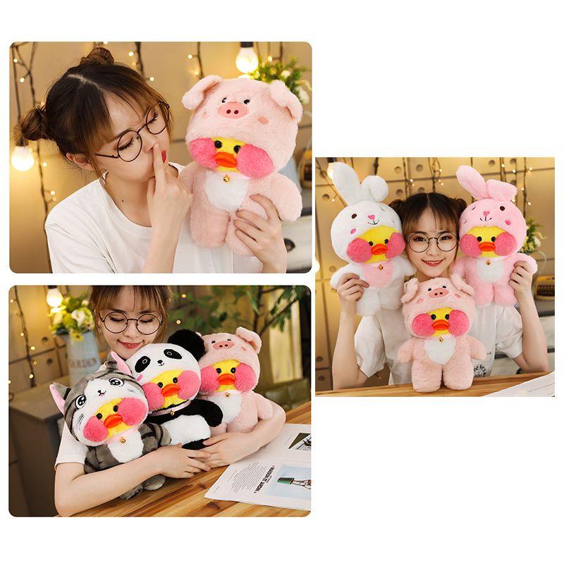 Милая плюшевая игрушка Lalafanfan Cafe Duck Unicorn Totoro Panda, мягкая и очаровательная, подарок