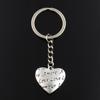 Fashion Keychain 25x26mm Heart More Love Pendants DIY Men Jewelry Car Key Chain Ring Holder Souvenir For Gift
