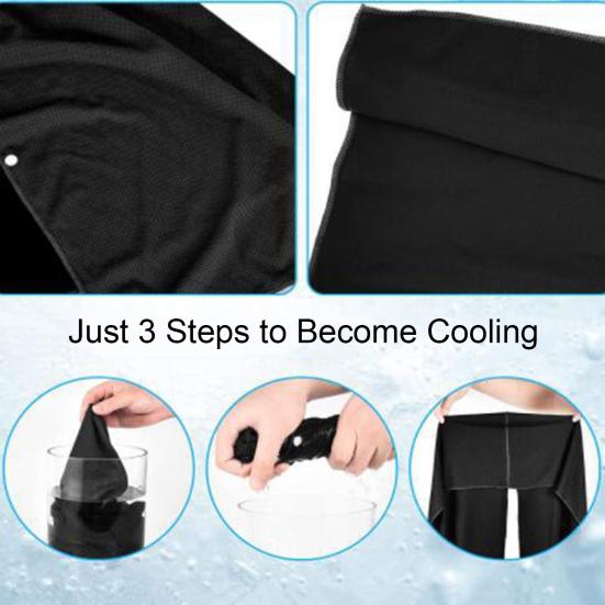Cooling Hoodie Towel Sweat Absorption Extra Soft Sun Protection Quick Drying Sweat Towel Neck Wrap Sports Supplies
