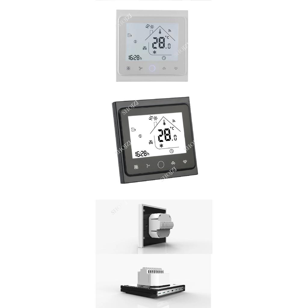 WiFi/zigbee smart thermostat 2p/4p central air conditioning cooling/heating system room temperature controller for fan coil tuya