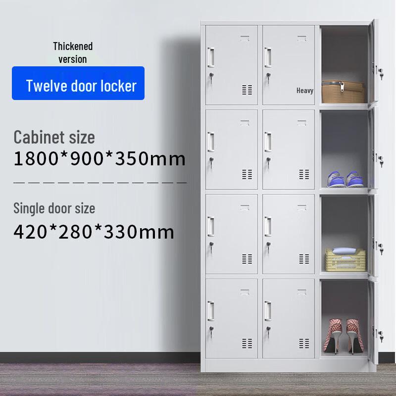 Heavy-Duty 12-Door Storage Locker