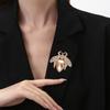 Брошь в форме пчелы с бриллиантами, унисекс, значок-насекомое, металлический, модный и универсальный, аксессуар для одежды, рюкзака, шарфа, эмалированный значок