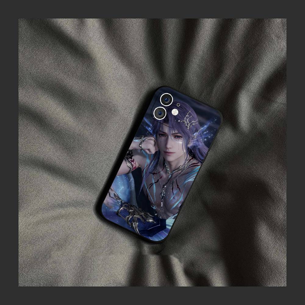 Чехол для телефона R-Rafayel Love And D-Deepspace для iPhone 17 Air 16 15 14 13 Pro Max 11 12 Черный силиконовый чехол