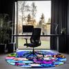 Blox Fruits Printed Round Rug Carpet Chair Rug Area Rug Entryway Doormats,for Office Chair Living Room Bedroom Kitchen Room.