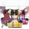 Ремень для груди для домашних животных в стиле жилета, новый стиль, неразрывная тяговая веревка, плюшевый питомец, плед, грудь, спина