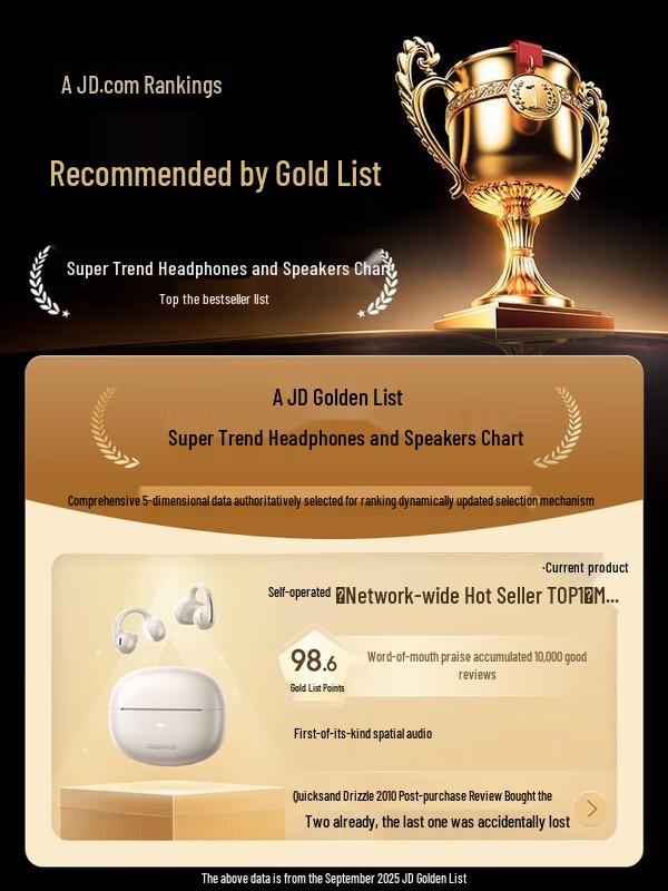 Baseus MC1 AI Bluetooth Ear-Clip Open-Ear Earbuds