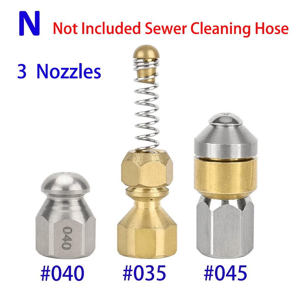 20 м шланг для прочистки канализационной воды, засорение канализационных труб, насадка для шланга с шнуром для мойки высокого давления Karcher Bosch