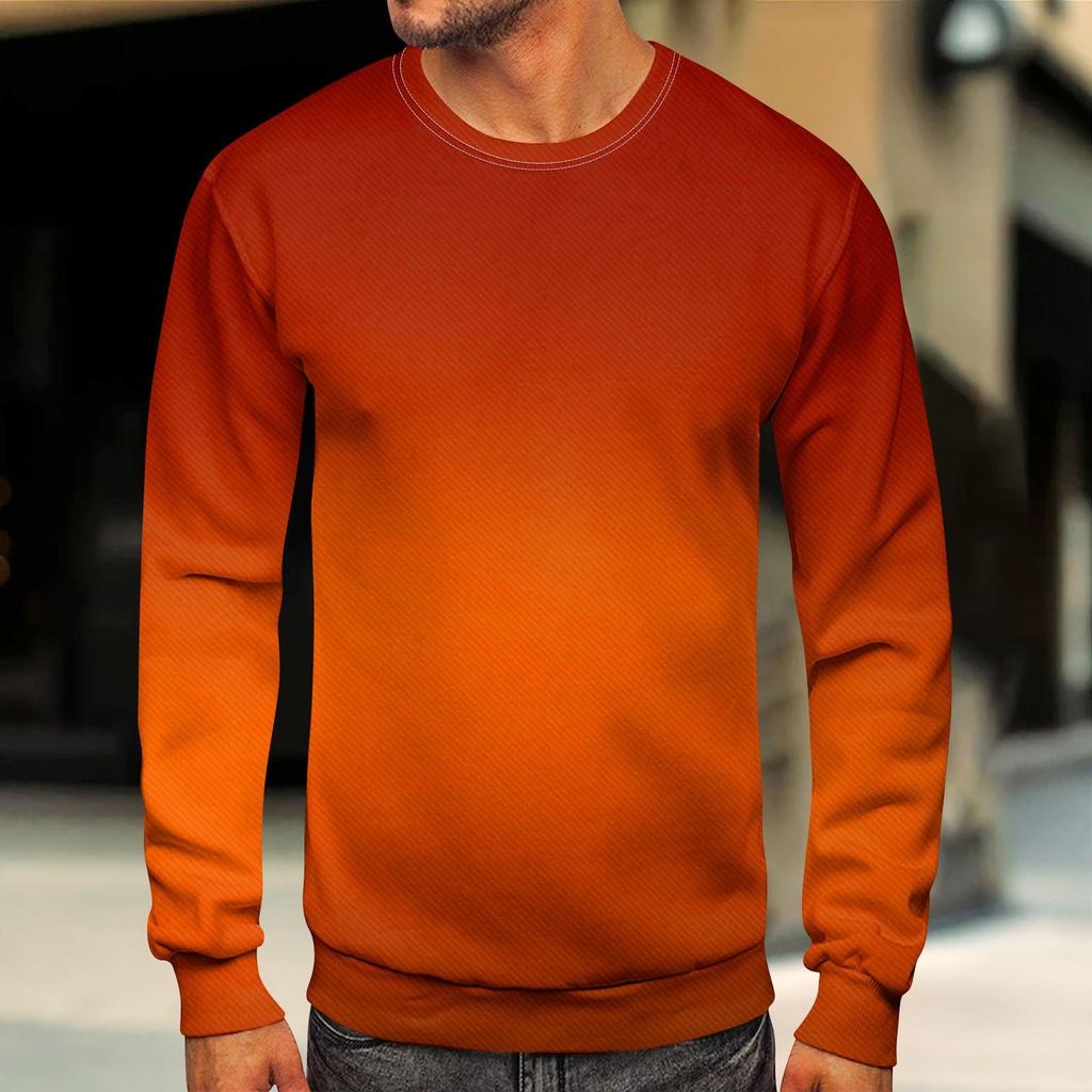 Мужские топы с круглым вырезом, мужской повседневный модный пуловер с длинным рукавом и круглым вырезом