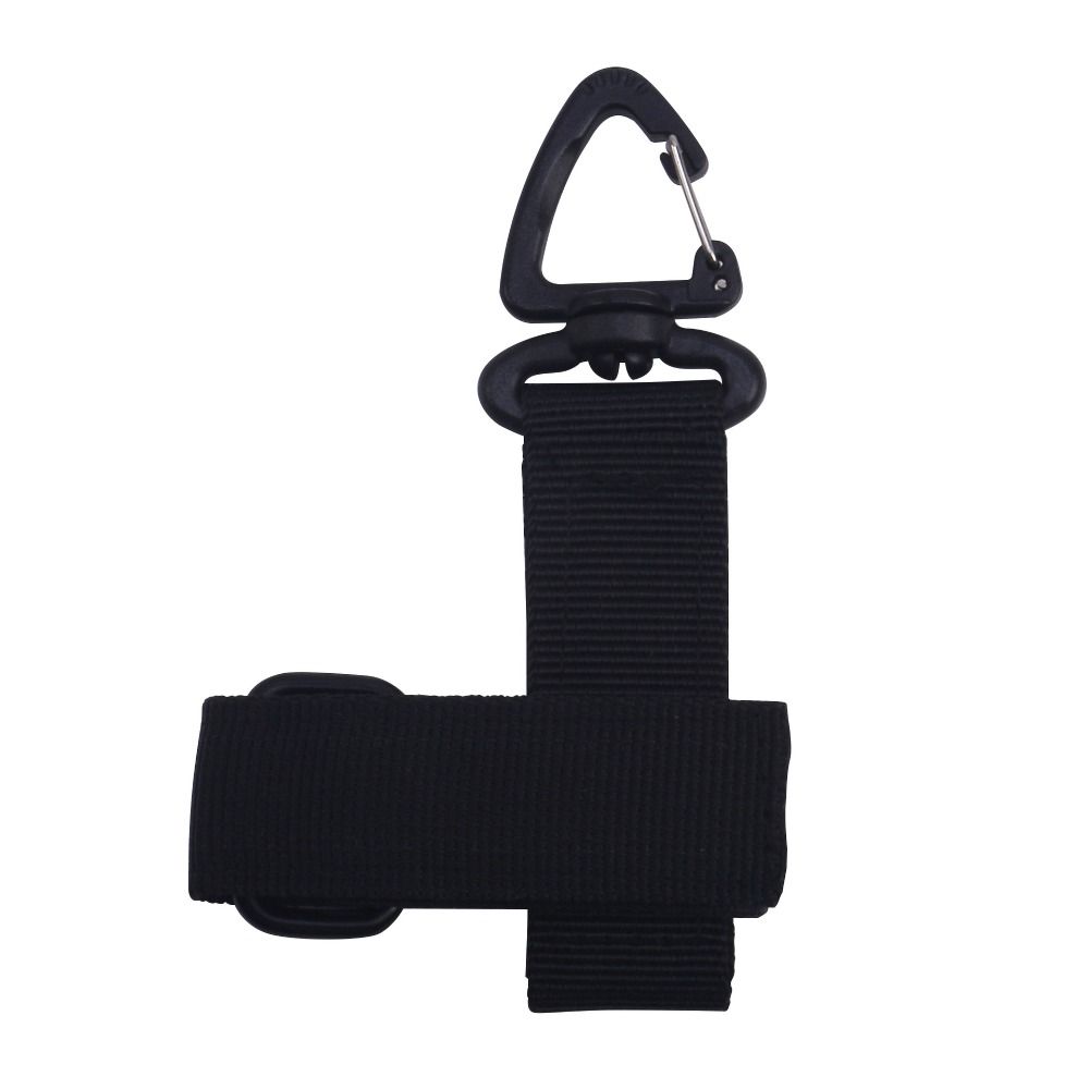 Triangle Quick Release Gloves Hook Adjustable Webbing Gloves Hook Camping Carabiner Glove Storage