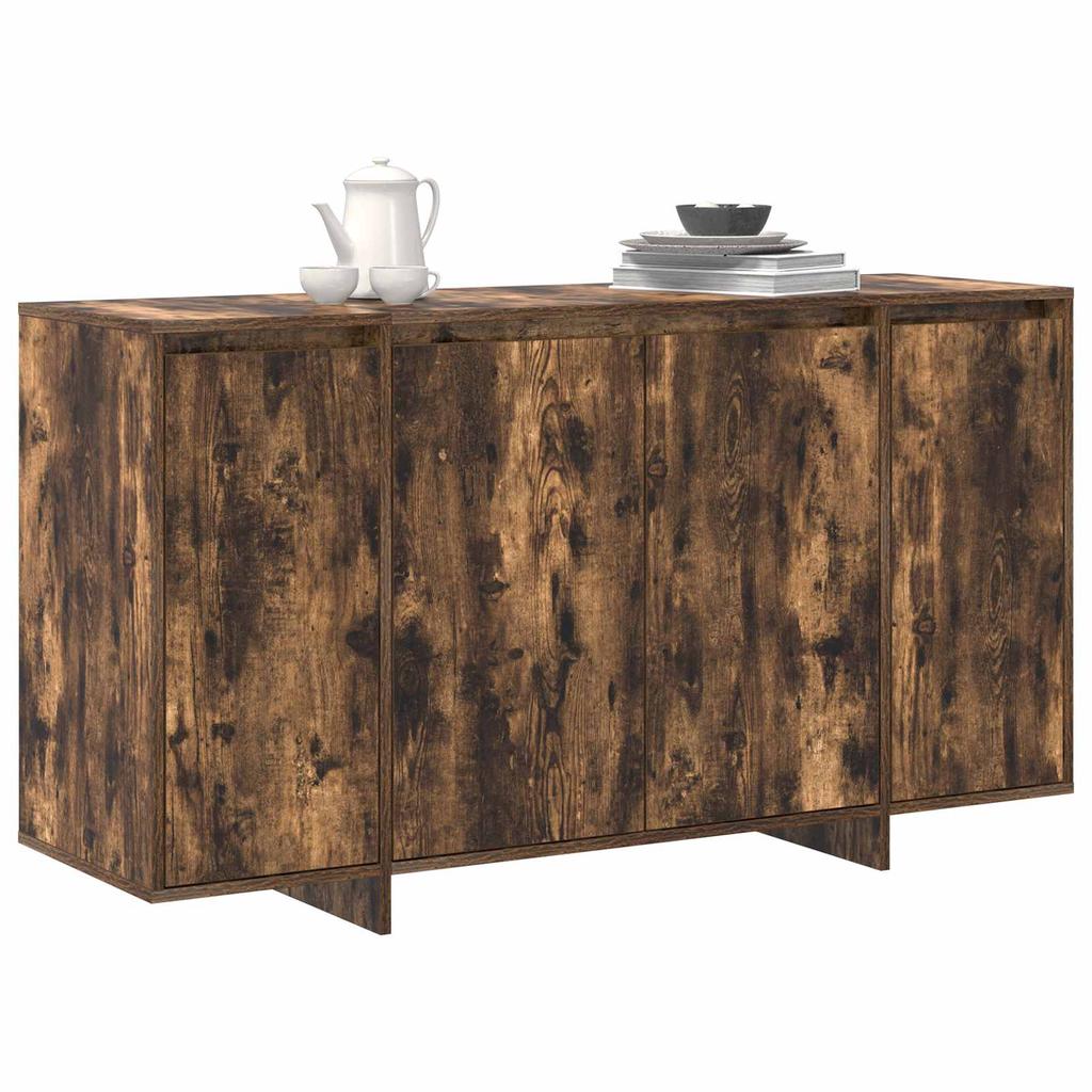 Sideboard Smoked Oak 135 x 41 x 75 cm Wood Based Panel