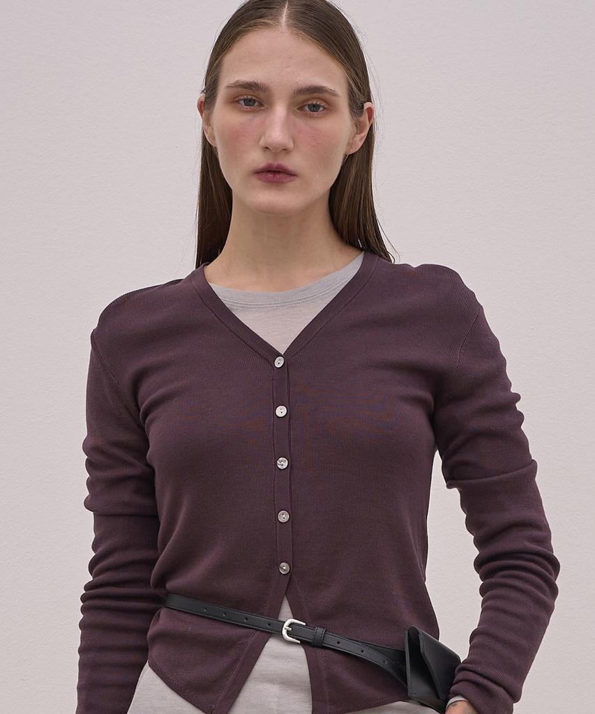 ELLIOTI V-Neck Knit Cardigan_4Color