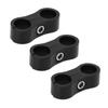 10PCS 6AN Hose Separator Clamp Aluminum Alloy Fuel Line Separator for 3 8 Fuel Oil Brake Lines Water Pipe