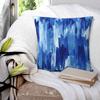 Abstract Art Blue Painting Pillowcase Soft Fabric Cushion Cover Decorative Throw Pillow Case Cover Sofa Zippered