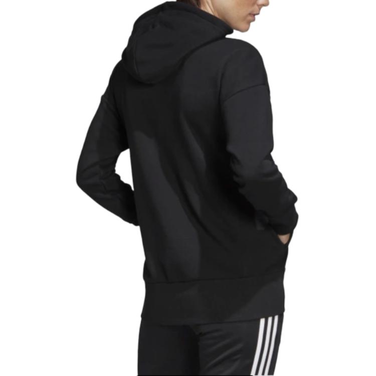 adidas Свободная толстовка с капюшоном, женские топы, черный FM1044