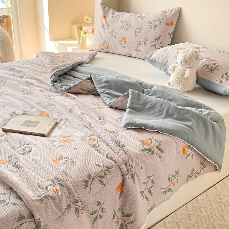 Summer Cool Comforter Quilt Super Soft Lightweight Blanket Smooth Air Condition Quilt Bedspread King Size Couple Bed Duvets