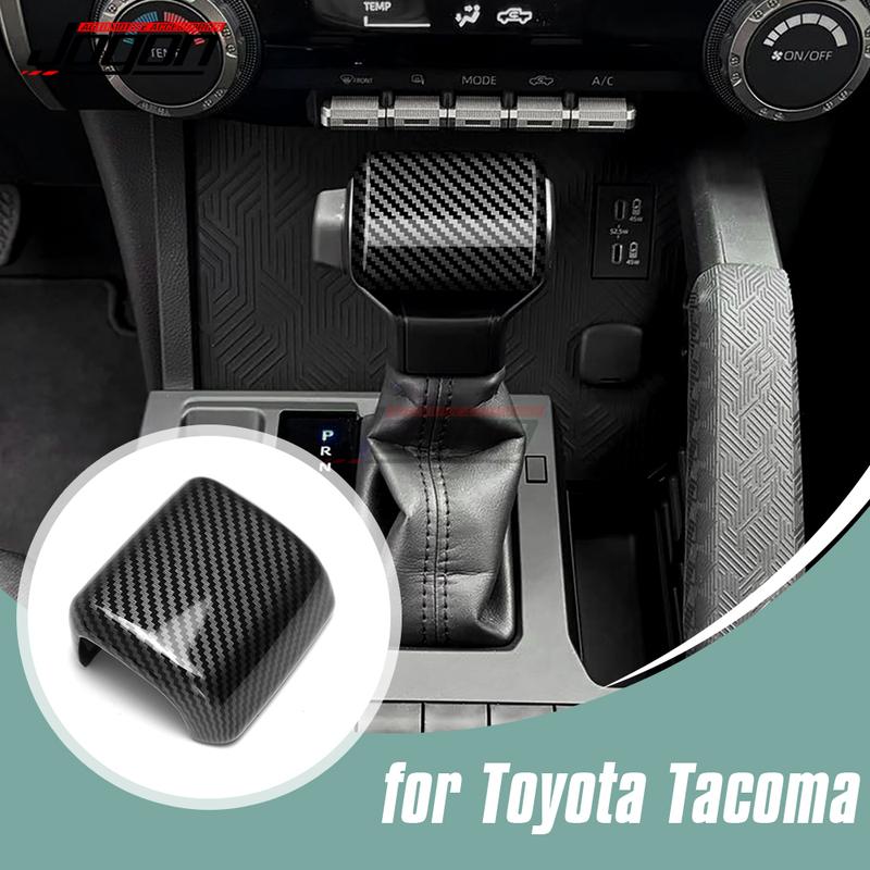 Карбоновый вид Для Toyota Tacoma 2024 Пластик Салон автомобиля Панель накладка на ручку переключения передач Накладка Наклейка Аксессуары