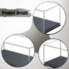 2Pcs Clear Acrylic Model Car Display Cases Showcase 1/64 Sacle Protection Dustproof Box for